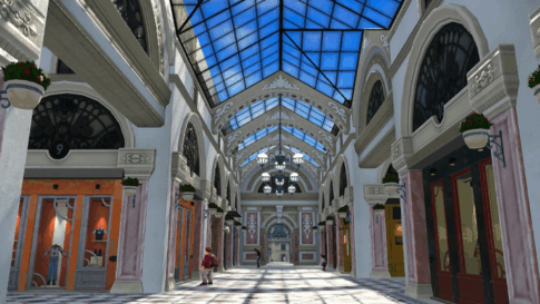 パサージュ・デュ・ボヌール "カジュアルで買いやすい価格の アイテムを扱う店が集まる。"