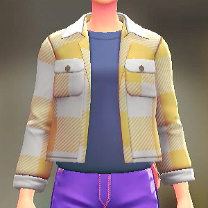 シャツ&Tシャツセット ホワイト×イエロー|ブルー 1500円