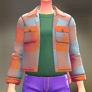 シャツ&Tシャツセット オレンジ×ブルー|グリーン 1500円