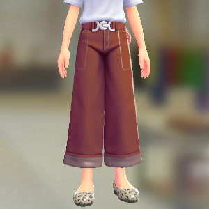 ワイドパンツセット レッド|レッド 2100円