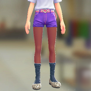 ソックス&タイツセット リブあみネイビー|レッド 500円