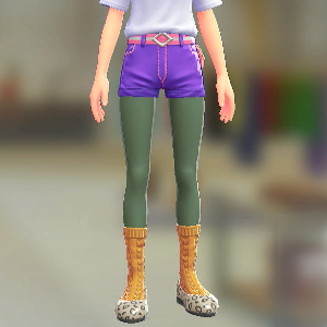 ソックス&タイツセット ケーブルあみイエロー|グリーン 500円