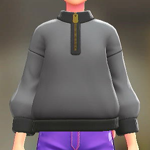 ハーフジップスウェット グレー 2500円