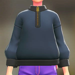 ハーフジップスウェット ネイビー 2500円