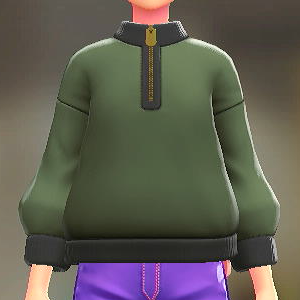 ハーフジップスウェット モスグリーン 2500円