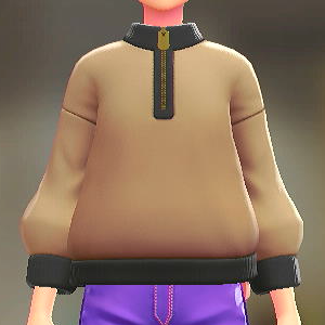 ハーフジップスウェット ライトキャメル 2500円