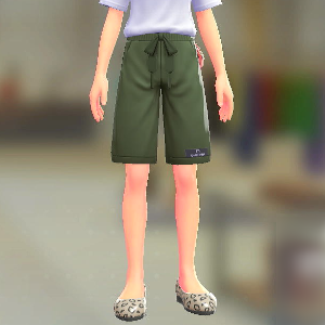 スウェットハーフパンツ モスグリーン 2000円