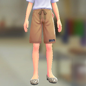 スウェットハーフパンツ ライトキャメル 2000円