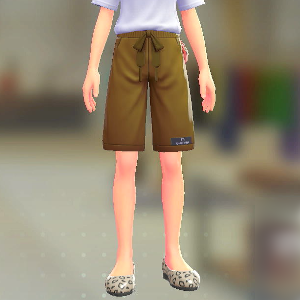 スウェットハーフパンツ オーカー 2000円