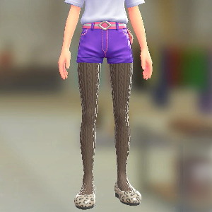 リブあみタイツ ブラウン 600円