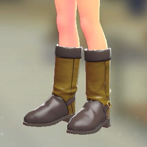 スウェードロングブーツ キャメル 2300円