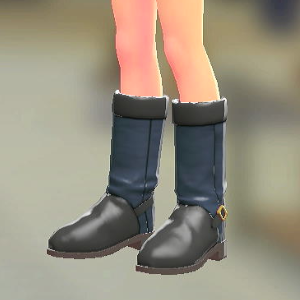 スウェードロングブーツ ネイビー 2300円