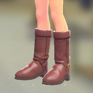 スウェードロングブーツ ボルドー 2300円