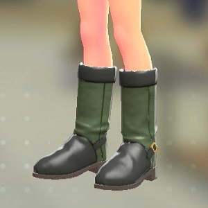 スウェードロングブーツ モスグリーン 2300円