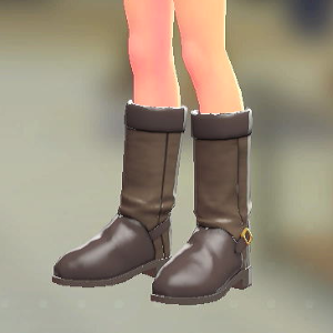 スウェードロングブーツ ブラウン 2300円