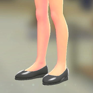 プレーンパンプス ブラック 1600円