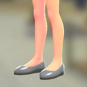 プレーンパンプス グレー 1600円