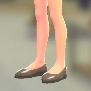 プレーンパンプス ダークブラウン 1600円