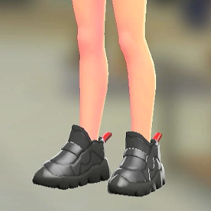 ボリュームソールスニーカー ブラック×ブラック 12000円