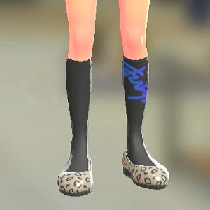 シグネチャーハイソックス ビビッドブラック 2800円