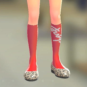 シグネチャーハイソックス ビビッドレッド 2800円