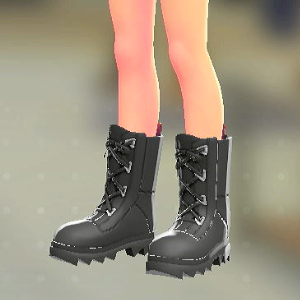 コンバットブーツ ブラック×ブラック 14000円