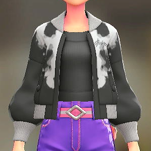 ブルゾン&オフショルセット ホワイトインク|ビビッドブラック 20000円