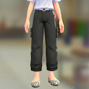 カーゴパンツ ビビッドブラック 15000円