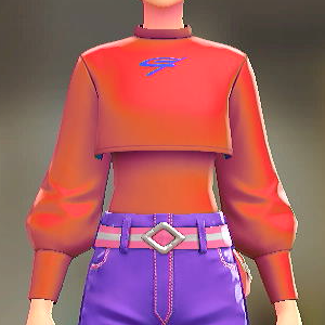 クロップドトップスセット ビビッドレッド|レッド 16000円