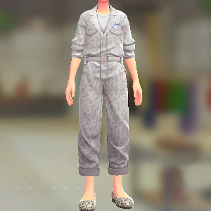 ジャンプスーツ&シャツセット グラフィティホワイト|ビビッドホワイト 23000円