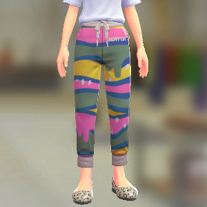 パターンジャージパンツ カラフルケミストリー 16000円