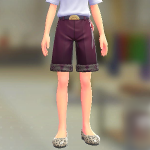 ショートテーパードセット ダマスクレッド|ダークパープル 5000円