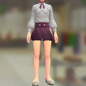 ブラウス&キュロットセット ムーングレー|バーガンディ 7000円