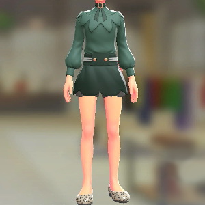 ブラウス&キュロットセット フォレストグリーン|ダークグリーン 7000円