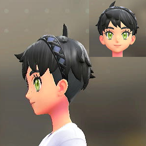 クロスリボンカチューシャ ラベンダー 3000円