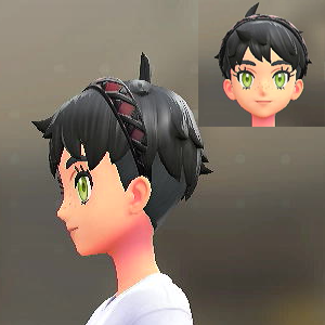 クロスリボンカチューシャ ボルドー 3000円