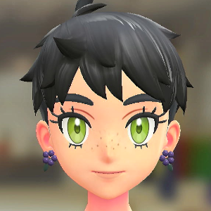 フラワーピアス バイオレット 1800円