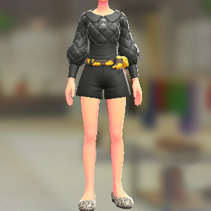 Dessert petit ロンパース&ベルトセット キルティングブラック|イエロージラフ 8000円