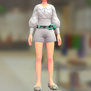 Dessert petit ロンパース&ベルトセット キルティングホワイト|グリーンジラフ 8000円