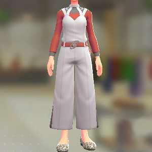 Dessert petit サロペット&トップスセット ホワイト|レッド 9000円