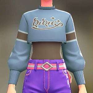 KiraKiraLiy クロップドトップスセット カレッジブルー|ブラウン 5000円