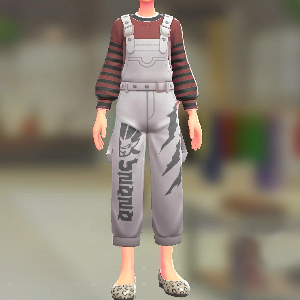 KiraKiraLiy ビッグロゴサロペットセット クローホワイト|レッドボーダー 7000円