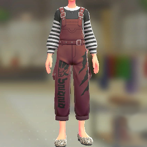 KiraKiraLiy ビッグロゴサロペットセット クローレッド|ブラックボーダー 7000円