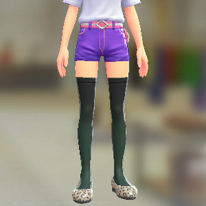 MINUIT RITE グラデサイハイソックス ブラック×グリーン 1100円