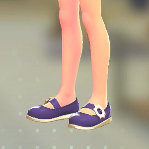 MINUIT RITE アクセントストラップパンプス バイオレット 4500円