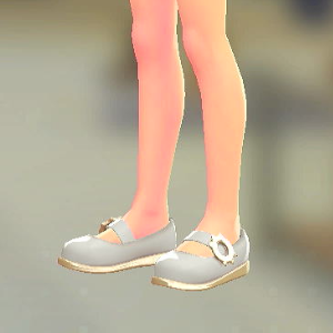 MINUIT RITE アクセントストラップパンプス シルキーホワイト 4500円