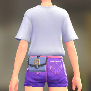 MINUIT RITE フリルポーチ ラベンダー 4500円