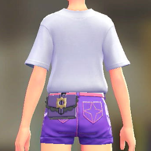 MINUIT RITE フリルポーチ バイオレット 4500円