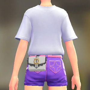 MINUIT RITE フリルポーチ ムーングレー 4500円