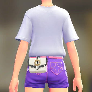 MINUIT RITE フリルポーチ シルキーホワイト 4500円